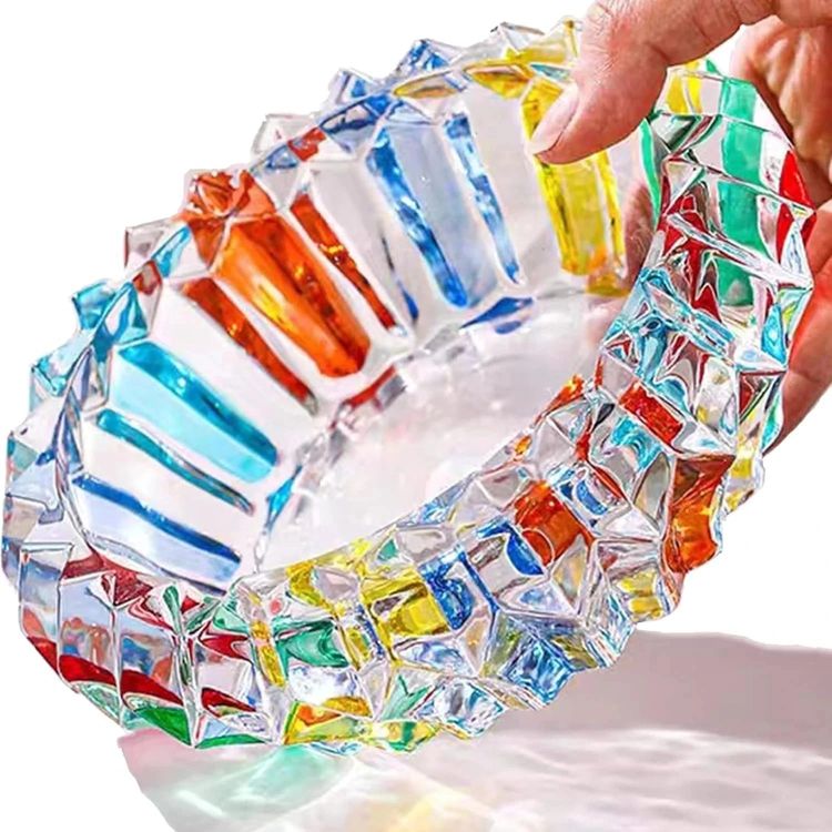 Multicolor Glass Ashtray image 1